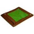 Dry Top 20 ft W x 20 ft L Medium Duty Tarp, Brown/Green, Polyethylene 12020